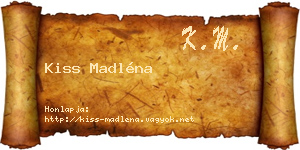 Kiss Madléna névjegykártya